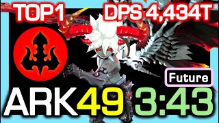 TOP1 Overall Dark Lord ARKFuture 49F 343 Skill Rotation  DPS 4434 Trillion  DragonNest China [upl. by Junina877]