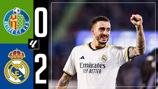 Getafe CF 02 Real Madrid  HIGHLIGHTS  LaLiga 202324 [upl. by Ellehcen]