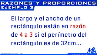 Razones y proporciones  Ejemplo 3 [upl. by Ark]