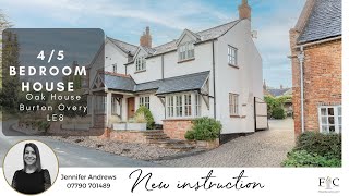 45 Bedroom house for Sale  Back Lane  Burton Overy  LE8  Fine amp Country [upl. by Oirramaj]