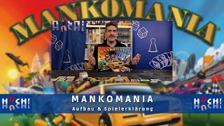 MANKOMANIA  Aufbau amp Spielerklärung  HUCH Spiele [upl. by Kiran124]