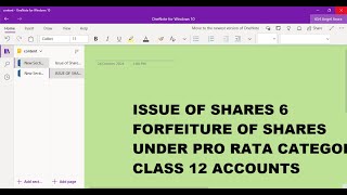 Issue of Shares 6 Class 12 Accounts [upl. by Nordna487]