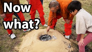 Bonus Clip 2  The Great Debate  125 kg Bull Ant Nest Casting  Australian Ant Art™ [upl. by Enneles919]