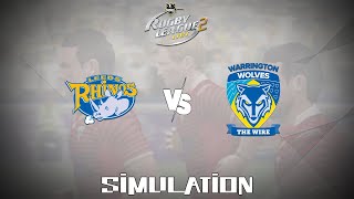 Rugby League Live 2 2012  Leeds Rhinos vs Warrington Wolves Gameplay Simulation [upl. by Lienahs]