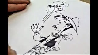 Morris Drawing Lucky Luke [upl. by Yeznil]