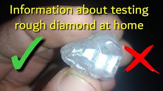 7 ways to test rough diamonds at home [upl. by Rehpotirhc279]