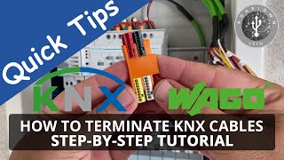 How to terminate KNX Cables into an electrical panel [upl. by Gillie402]