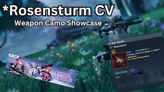 PSO2 NGS Rosensturm Weapon Camo Showcase [upl. by Ellenwahs]