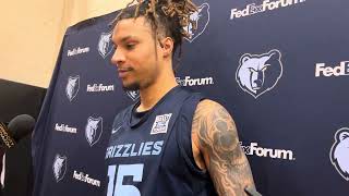 100324 Memphis Grizzlies Center Brandon Clarke Interview [upl. by Releehw]