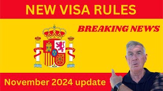 New Spain Visa Rules  Breaking News [upl. by Anavlis]