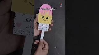 Teachers day Greetings card diy teachersday shorts cardmaking [upl. by Yffat]