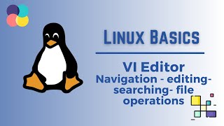 2 VI Editor  Navigation  editing  searching  file operations [upl. by Napra]