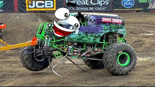 Monster Jam Anaheim FREESTYLE Extended Highlights  Doodles Life [upl. by Annaeirb]