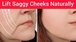 4 mins Lift Sagging cheeksjowls naturally with these Powerful Exercises Natural Tips [upl. by Erdnaxela]