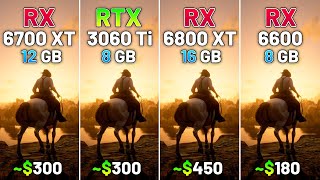 RX 6700 XT vs RTX 3060 Ti vs RX 6800 XT vs RX 6600  Test in 20 Games in 2024 [upl. by Ulund341]