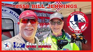 Motorcycle Grand Tour Of Texas • 558 Bill Jennings • Haltom City Texas • UniGo Trailers [upl. by Nedry]