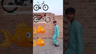 cycle motor cycle car bus open the fish shorts trending viralvideos vfx greenscreen funny [upl. by Eniortna]