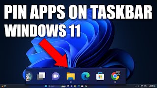 How to Pin Any Apps to Taskbar on Windows 11 [upl. by Ellac]