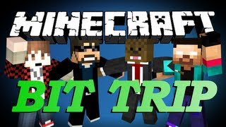 BRAND NEW Minecraft Bit Trip Parkour Minigame w BajanCanadian SSundee and NoahCraftFTW [upl. by Clippard543]