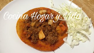 Gorditas de Picadillo Antojito Mexicano [upl. by Petula]