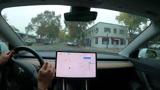 TESLA FSD BETA 202044102 Midtown Sacramento [upl. by Hsenid]