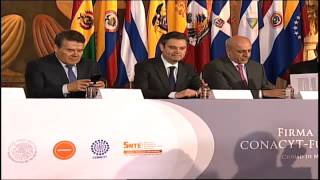 Firma de Convenio SEP  Conacyt  Fundación SINADEP [upl. by Siegfried]