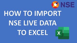 How to Import NSE Live Data in Excel  NSE Live Data in Excel [upl. by Cassondra]