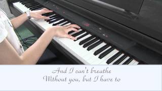 Taylor Swift Breathe Karaoke Piano Instrumental  No Vocals [upl. by Didi387]