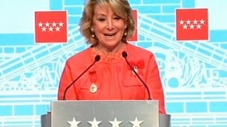 Esperanza Aguirre portavoz de los premiados por la Comunidad de Madrid [upl. by Inajna]