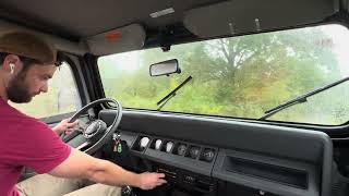 1990 Jeep Wrangler Base 2D SUV DRIVING VIDEO [upl. by Alic]