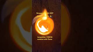 turpentine  flame chemistry painting shorts trending subscribe viralvideo slomo [upl. by Jolenta]