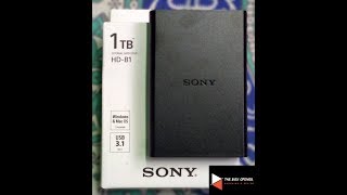 Unboxing of Sony HDB1 1TB HDD [upl. by Peppi235]