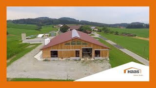 Landwirtschaftliche Stallungen von Haas Fertigbau  🏠 Haas Landwirtschaftsbau [upl. by Nylla]