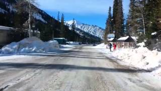 Ride through Alta and Snowbird on the bumper of a UTA bus [upl. by Elorak]