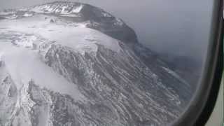 The summit of Kilimanjaro from the air including Uhuru Peak [upl. by Cirdek725]