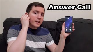 How to Answer Call or Hang Up Phone AirPods amp AirPods Pro [upl. by Ahseined617]