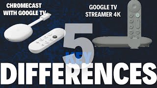 Google TV Streamer 4k vs Chromecast With Google TV  5 Key Differences [upl. by Eelytsirk]