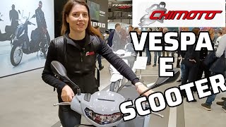 VESPA E PIAGGIO NOVITÀ EICMA CON ALICE CHIMOTO [upl. by Aelhsa421]