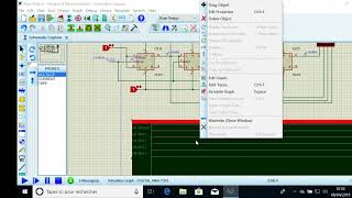 compteur synchrone en simulation Proteus Isis [upl. by Arica]