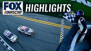 FINAL LAPS Erik Jones nurses damaged car to win The Clash at Daytona  NASCAR ON FOX HIGHLIGHTS [upl. by Ruth]