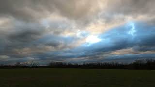 Sunrise Over a Gettysburg Field on a Cloudy Day  Time Lapse [upl. by Ziguard]