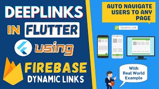 Firebase Dynamic Links  DeepLinking in Flutter using Firebase  Auto Navigate Users to any Page [upl. by Hillery232]