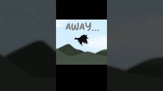 two birds on a wire animation animationtest birds drawing viralshort [upl. by Sylado536]