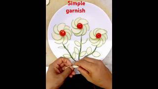 Simple garnish🌻🌻🌻🌻 simple garnish diy garnishment [upl. by Lynnell]