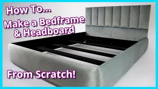 HOW TO MAKE YOUR OWN BED FRAME AND HEADBOARD FROM SCRATCH  FaceliftInteriors [upl. by Theo360]