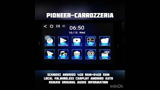 Pioneer CARROZZERIA CarPlay andriod auto [upl. by Yslek701]