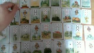 Lenormand große Tafel Anleitung  Themen zuordnen Teil 1 [upl. by Analram]