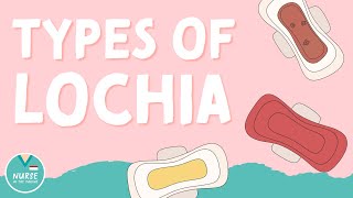 The Types of Lochia  Maternity Nursing  NCLEX [upl. by Dabbs]