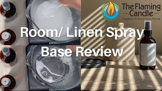 ROOM LINEN SPRAY REVIEW  The Flaming Candles Linen Room Spray Base Review [upl. by Miun559]