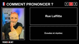 Como pronunciar  RUE LAFFITTE [upl. by Limaa]